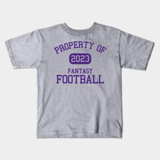 Property of Fantasy Football Kids T-Shirt